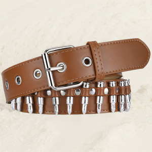 Designer Ceintures Rétro Punk Style À La Mode Hommes/Femmes Y2K Personnalisé Rock Hip Alliage 3.3cm Largeur <span class=keywords><strong>Ceinture</strong></span> En Cuir En Gros - Product Image 4