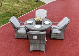 Ngoài Trời Vườn Mây Đồ Nội Thất Bên Ngoài Bàn Và Ghế Ăn Vườn Sofa Đặt Đồ Nội Thất Ngoài Trời <span class=keywords><strong>Bistro</strong></span> Bộ - Product Image 5