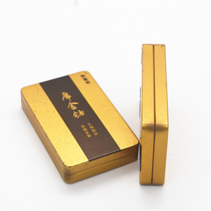 Metal Christmas Box Gift Tin Box Soap Airtight Metal Rectangular Christmas Tree Gift Material Small Tea Tin Box