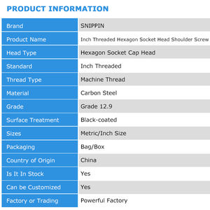 3/16 1/4 5/16 3/8 1/2 5/8 3/4 Zoll Gewindelegierung Stahl Innensechskant-Ansatzschraube Stehbolzen Achsansatzbegrenzungsbolzen - Product Image 6
