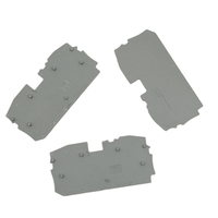 2016-1291 Nuovissima Piastra Intermedia e Finale Originale Tedesca in Stock, Spessore 1 mm, Grigia, Tipo a Incastro 2016-1291
