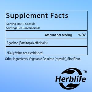 Cápsulas de Agarikon OEM/ODM en Oferta - Suplemento para el Sistema Inmunológico - Suplemento de Hongos 60 Cápsulas (60 Porciones)* - Product Image 2