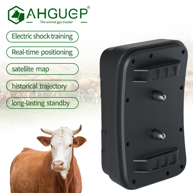 AHGUEP Brand AHGUEP Solar-Powered 4G GPS Livestock Tracker with Real-Time Location, Geo-Fence, Electric Shock & History Route