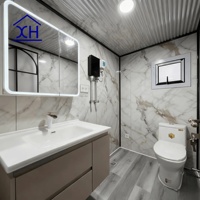 XH Conteneur Extensible Moderne de 40 pieds, Villa Préfabriquée en Acier de 20 pieds, Écologique et Portable, pour Jardin, Extérieur, Salle de Sport, Studio