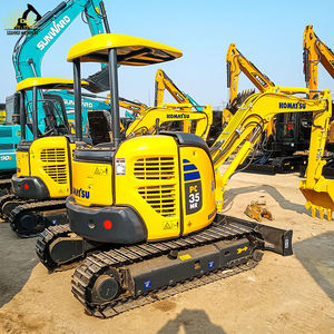 Excavatrice Komatsu 35 d'occasion de 3500 kg, de qualité supérieure, confortable, avec chenilles en caoutchouc, fonctionnement silencieux, idéale pour les zones urbaines sensibles - Product Image 4