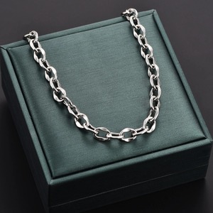 Cadena Ovalada de Acero Inoxidable de 5/6/7mm, Collar Cubano, Estilo Hip Hop Punk, Eslabones con Nudos, Joyería Exquisita para Muñeca, para Hombres y Mujeres - Product Image 5
