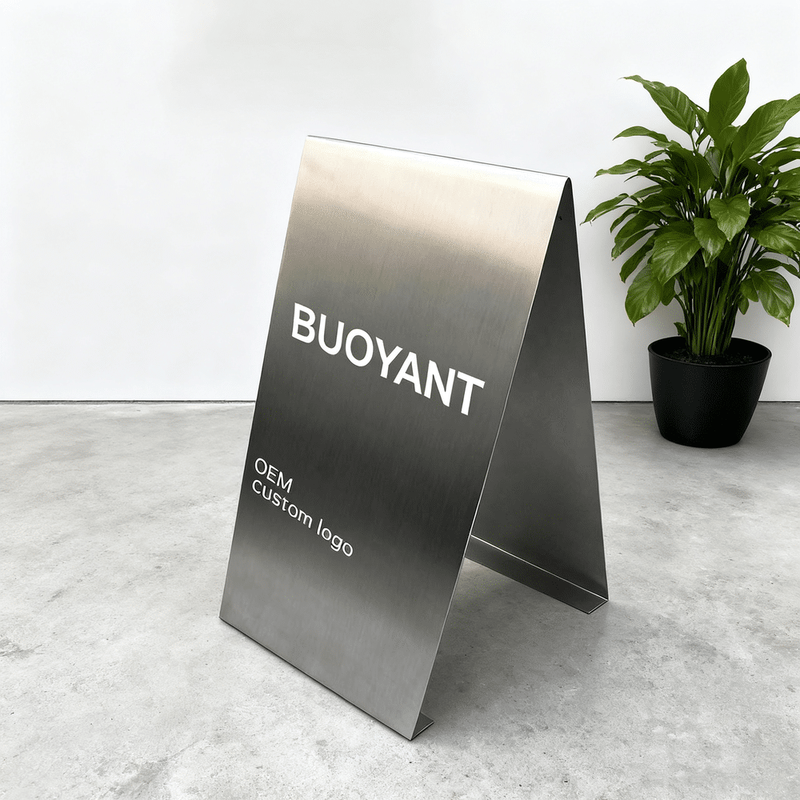 Custom Stainless Steel a Frame Sign