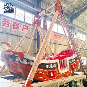Bateau pirate portable à prix d'usine avec remorque, manège à vendre - Product Image 3