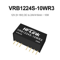 Module convertisseur DC-DC régulé isolé 10W série VRB1205S-10WR3, entrée 9-18V, sortie 5V/12V/15V/24V