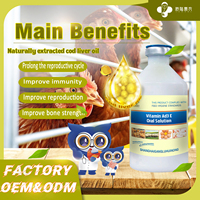Vitamine Avicole et d'Élevage Ad3e pour Renforcer l'Immunité, Enzymes Digestives, Compléments Nadis, Booster pour Poulets