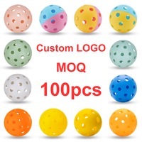 Pelota de Pickleball Personalizada con Logotipo, MOQ Bajo, TPE PE, 26/40 Orificios, para Interior y Exterior
