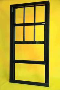 Fenêtre en aluminium ALUFRONT à <span class=keywords><strong>double</strong></span> battant avec store enrouleur en <span class=keywords><strong>verre</strong></span> trempé insonorisé et écoénergétique, design moderne, avec protection contre les insectes - Product Image 5