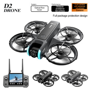 เครื่องบินบังคับวิทยุ DLRC ข้ามพรมแดน D2 ระบบหลบหลีกสิ่งกีดขวาง หน้าจอ 4.3 นิ้ว FPV Racer ระบบ Optical-Flow-Assisted รีโมทคอนโทรล กล้องคู่ - Product Image 1