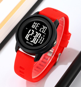 快適なシリコンバンドSKMEI2218赤いLED腕時計relojes hombr al por mayor卸売アラームデジタル時計女性 - Product Image 2