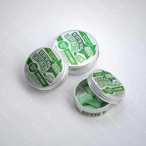 Premium Food-Grade Aluminum Round <b>Tin</b> Container with Screw Cap Reusable & Eco-Friendly for Chewing Gum - Product Image 2