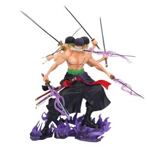 Figura de Manga de 30 CM, Estatuas de ONE PIECE, Roronoa Zoro, 3 Cabezas, 9 Espadas Katana, Figura de Anime de PVC para Juguetes Coleccionables - Product Image 6