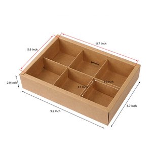 Boîtes à beignets en papier <span class=keywords><strong>de</strong></span> boulangerie haut <span class=keywords><strong>de</strong></span> gamme avec fenêtre transparente et séparateur en carton pour emballage <span class=keywords><strong>de</strong></span> biscuits/biscuits <span class=keywords><strong>de</strong></span> Noël - Product Image 2