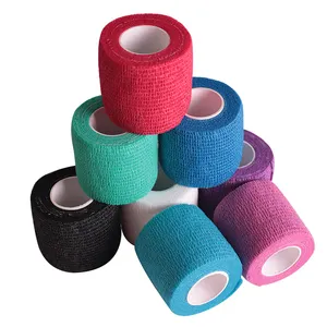 2023 Latest Medical Cohesive Bandage Elastic Non-Woven Fiber Customizable Sport Protection With CE Certificate And Custom Logo