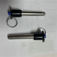 Manufacturer Custom CNC Machined Ball Lock Pins Red Anodized Shoulder Aluminum Quick Release Pin