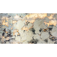 Dalle de marbre Pandora translucide naturel pour mur de fond rétro-éclairé Île de cuisine Comptoir Carreaux de sol Table à manger Escalier