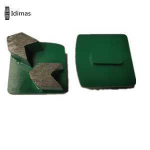 Bloc abrasif métallique <span class=keywords><strong>diamant</strong></span>é 36 grains, dureté moyenne, <span class=keywords><strong>ponceuse</strong></span> à sol en béton et en terrazzo, OEM, diamètre 10 mm, épaisseur 3,0 mm - Product Image 2
