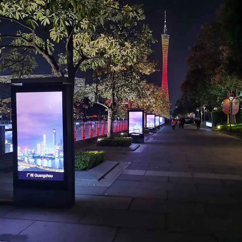 Высококачественный наружный рекламный ЖК-экран, цена, уличный вертикальный цифровой дисплей