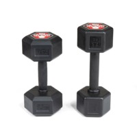 Haltères hexagonales de 10 lb, haltères de 20 et 12 lb