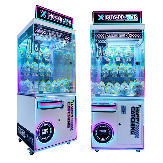 सस्ते मनोरंजन पार्क सिक्का संचालित खेल मशीन खिलौना वेंडिंग आर्केड पंजा क्रेन मशीन बिल स्वीकर्ता के साथ पंजा मशीन