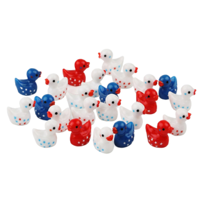 Mini Patos de Resina, Pequeñas Figuras en Miniatura para el Día de la Independencia, Decoración para Jardín de Hadas, Recuerdos para Fiestas, Manualidades, Decoración para Casa de Muñecas - Product Image 3