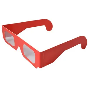 Оптовая продажа, персонализированные 3D очки виртуальной реальности красного и синего цвета для переноски, игры, анаглиф, DVD, видео, ТВ