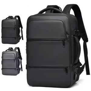 Waterproof Laptop <b>Backpack</b> USB Charging Anti-Theft School Business Travel Bag Multifunctional Durable PU Material Leisure - Product Image 1