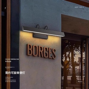 Outdoor Wall Lamp <b>Led</b> Long Strip Waterproof Door Sign Guest <b>Room</b> Art Exhibition <b>Light</b> - Product Image 4