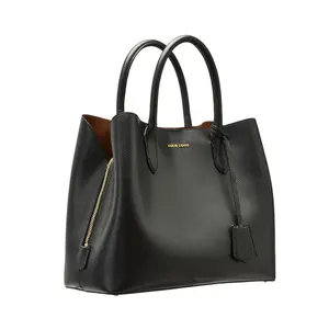 fashionable genuine leather handbag multi functional divider cross body female handbags tote bag