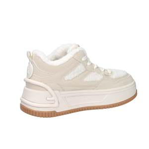 Laura Biagiotti Women's Sneakers Beige 9211 Winter Warm Casual Shoes - Product Image 4
