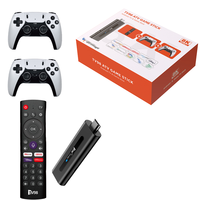 Console de jeu TV98 ATV GAME 64 Go, console de jeu TV 4K, plus de 3000 jeux, commande vocale, sans fil 2,4 GHz, prise en charge multijoueur, prise EU/US