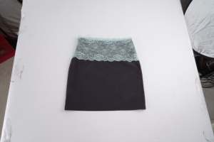 Women's Lace Waist Mini Skirt Y2K A-Line <b>High</b> Waist Casual Solid Color Coquette Fairycore Summer Skirt - Product Image 6