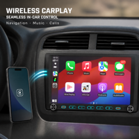Lecteur multimédia automobile OLED 9 pouces avec DSP, GPS, double bouton rotatif, boutons physiques, Wi-Fi intégré et écran tactile pour mise à niveau du tableau de bord