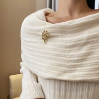 Broche de Aleación con Diseño de Alas de Ángel, Chapado en Oro, para Mujeres y Hombres, Elegante Regalo de Boda o Compromiso, Broche de Joyería de Moda