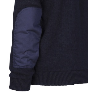 Long Sleeve Crew Neck Thick 100% Acrylic Navy Color <strong>Winter</strong> Security <strong>Man</strong> Sweater Custom Knitted <strong>Jumper</strong> - Product Image 5