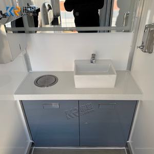 Remorque de toilettes portables remorquable, deux salles de bain, toilettes mobiles, remorque de toilettes portables pour mariage, festival et événement en plein air - Product Image 6