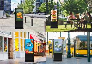 Biển Báo Kỹ Thuật Số Ngoài Trời 55 Inch Đứng Miễn Phí Biển Quảng Cáo <span class=keywords><strong>Totem</strong></span> Với Màn Hình LCD Độ Sáng Cao 2000 Nits - Product Image 6