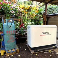 SLONG BRAND OEM Leiser Tragbarer 20KW 110/220/230V Erdgas-Notstromgenerator mit Autostart für Privathaushalte