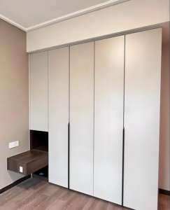 Armoire de rangement moderne pour chambre à coucher de maison vestiaire sectionnel avec armoire latérale armoire en bois - Product Image 5