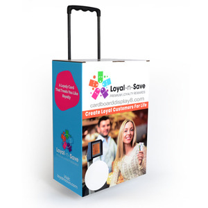 Atacado Personalizado Saco De Rolo De Papelão Ondulado Rolo De Papel Caixa Do Trole Para Exposição Eco <span class=keywords><strong>Expo</strong></span> Box Trade Show - Product Image 5