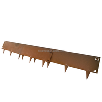 Corten acero flor cama borde jardín borde paisaje decorativo jardín