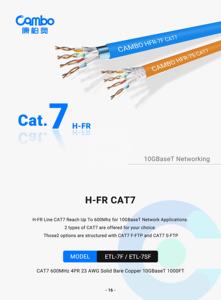 Câble réseau Cat7 1000ft Round 23AWG Câble réseau <span class=keywords><strong>cat</strong></span> <span class=keywords><strong>7</strong></span> 10 m Cuivre pur FFTP SFTP <span class=keywords><strong>Cat</strong></span> <span class=keywords><strong>7</strong></span> Câble <span class=keywords><strong>Ethernet</strong></span> <span class=keywords><strong>50m</strong></span> - Product Image 5