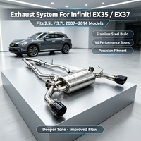Tuyau d'échappement SS304 amplifiant le couple et améliorant la puissance pour Infiniti EX35 EX37 2.5L 3.7L 2007-2014