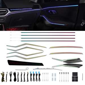 Iluminación Ambiental Personalizada de Fácil Instalación, 28 LED, Luz Láser de Arcoíris, IP67 Impermeable, 12V, Plug-and-Play, Certificación RoHS - Product Image 1