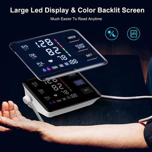 BP macchina digitale Monitor pressione arteriosa tensiometro elettrico BP Monitor portatile intelligente macchina pressione sanguigna sfigmomanometro - Product Image 3