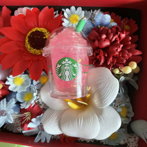 Nouveaux jouets sensoriels Schylling Glitter Needoh Star Buck Boba Drink Squishy, bonbons à presser, maltose, thé au lait Boba, boisson Squishy - Product Image 3